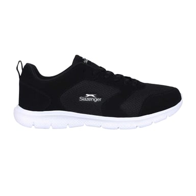 Slazenger Mens Force Mesh Trainers (Black/White)