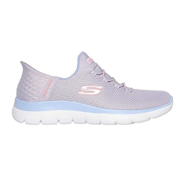 Skechers Mens Summits - Diamond Dream Slip-In Casual Shoes (Grey/Lavender)