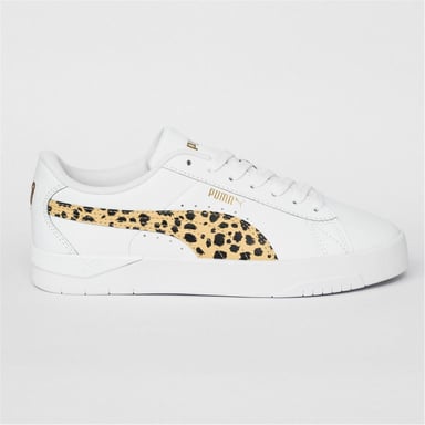 Puma Womens/Ladies Jada Platform Trainers (White/Leopard)