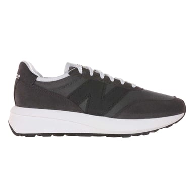 New Balance Mens 370 Suede Trainers (White Castlerock)