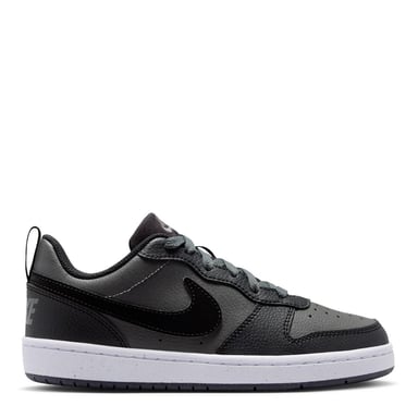 Nike Childrens/Kids Borough Low Recraft Leather Flat Trainers (Grey/Black/White)