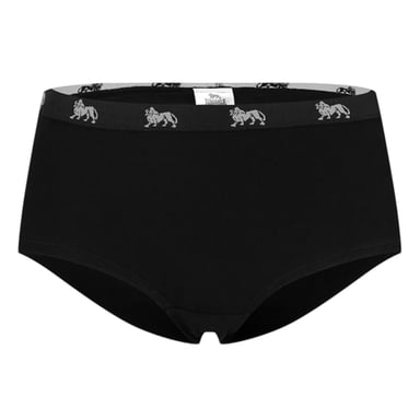 Lonsdale Womens/Ladies Logo Cotton Briefs (Black)