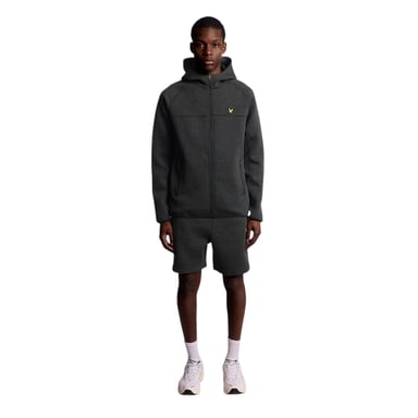Lyle & Scott Mens Logo Raglan Full Zip Hoodie (Black)