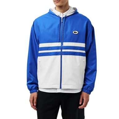 Lacoste Mens Logo Track Top (Blue/White)