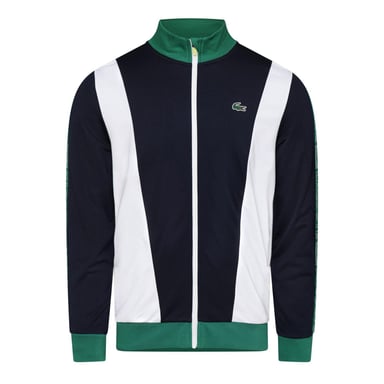 Lacoste Mens Logo Track Jacket (Navy/White/Green)