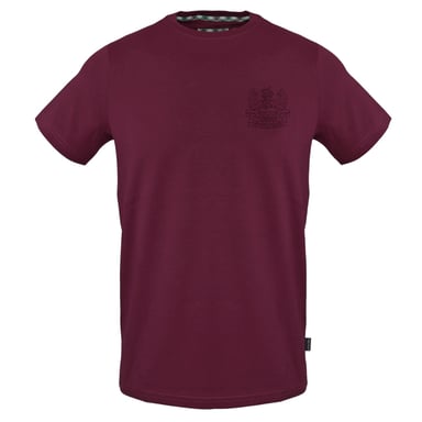 Aquascutum Mens Embroidered Logo Slim T-Shirt (Red)