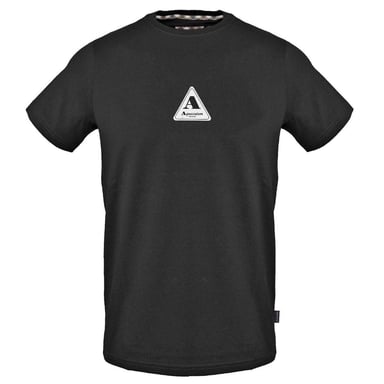 Aquascutum Mens Logo Cotton T-Shirt (Black)