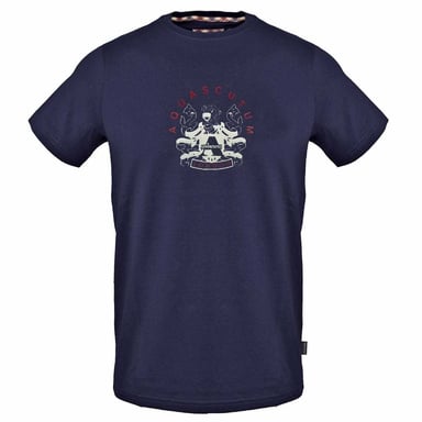 Aquascutum Mens Crest Cotton T-Shirt (Navy)