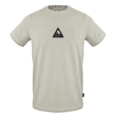 Aquascutum Mens Triangle Cotton Logo T-Shirt (Grey)