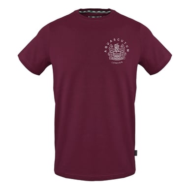 Aquascutum Unisex Adult Logo Cotton T-Shirt (Red)