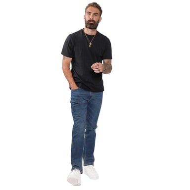 Firetrap Mens Rom Cotton Straight Jeans (Dark Wash)