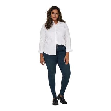 Only Womens/Ladies Skinny Jeans (Blue Black)