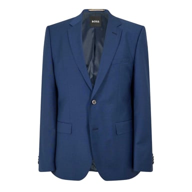 Boss Mens H Jasper Single-Breasted Suit Jacket (Blue)