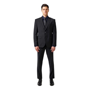 Boss Mens H Jasper Single-Breasted Suit Jacket (Black)