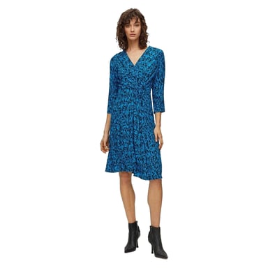 Boss Womens/Ladies Abstract V Neck Wrap Dress (Brown)