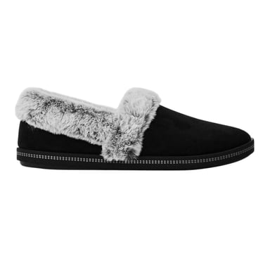 Skechers Girls Cozy Campfire Team Toasty Faux Fur Lined Flat Slippers (Black)