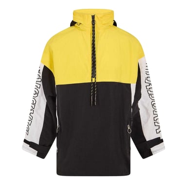 Diadora Mens Ema Performance Training Anorak (Sunflower Field/White/Black)