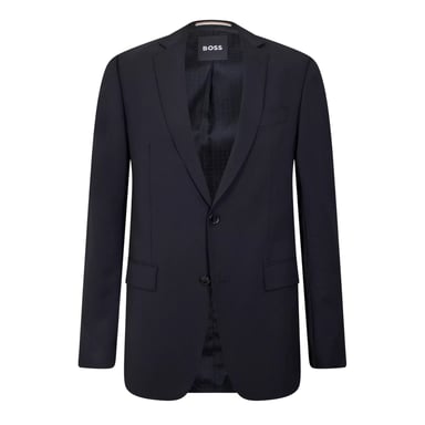 Boss Mens Lapel Single-Breasted Blazer (Black)