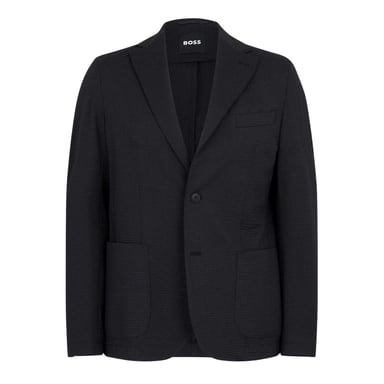 Boss Mens Seersucker Slim Blazer (Black)