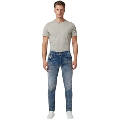 Diesel Mens 2019 D-Strukt Slim Jeans (Peacoat)