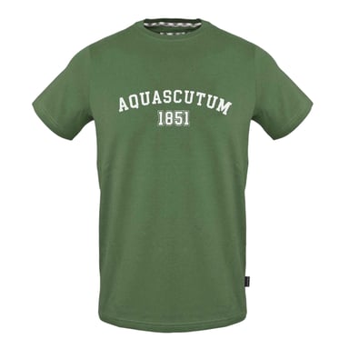Aquascutum Unisex Adult 1851 Logo Cotton T-Shirt (Military Green)