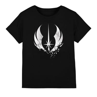 Star Wars Childrens/Kids Jedi Obi Wan Kenobi Shattered T-Shirt (Black)