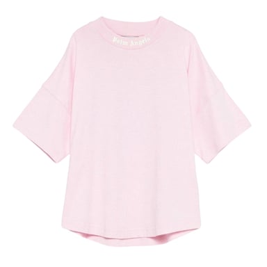 Palm Angels Childrens/Kids Classic Logo Lightweight T-Shirt (Rose Pink)