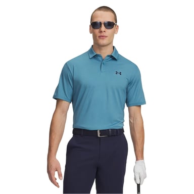 Under Armour Mens Performance Breathable Athletic Polo Shirt (Blue)