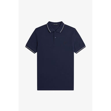 Fred Perry Mens Twin Tip Polo Shirt (Dark Blue)