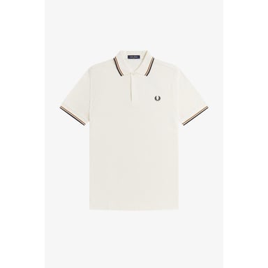 Fred Perry Mens Twin Tip Polo Shirt (Ecru)