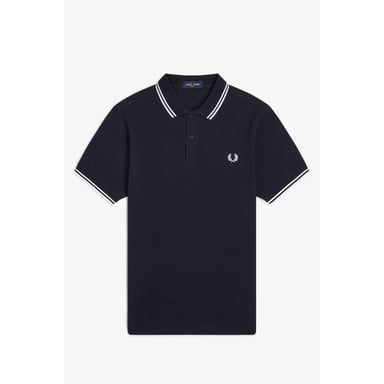 Fred Perry Mens Twin Tip Polo Shirt (Navy)