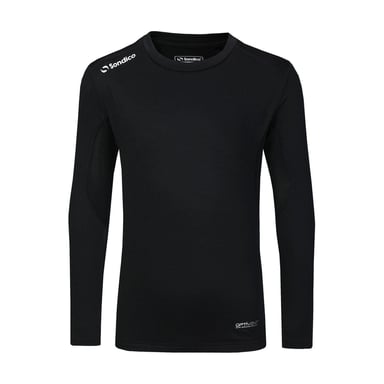 Sondico Childrens/Kids Core Breathable Long-Sleeved Base Layer Top (Black)