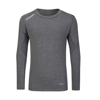 Sondico Childrens/Kids Core Breathable Long-Sleeved Base Layer Top (Grey Marl)