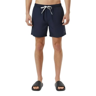 Jack Wills Mens Embroidered Logo Mid Length Swim Shorts (Navy)
