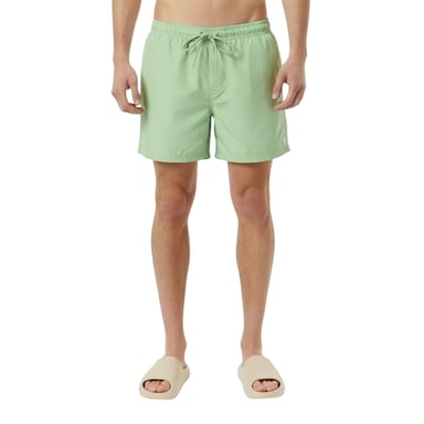 Jack Wills Mens Embroidered Logo Mid Length Swim Shorts (Mid Green)
