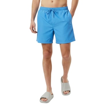 Jack Wills Mens Embroidered Logo Mid Length Swim Shorts (Harbour Blue)