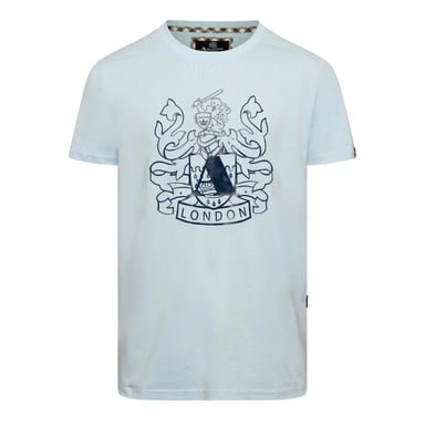 Aquascutum Mens London T-Shirt (Sky)