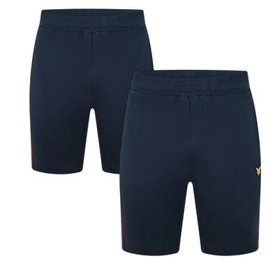 Lyle & Scott Mens Embroidered Logo Elasticated Waist Shorts (Pack of 2) (White)
