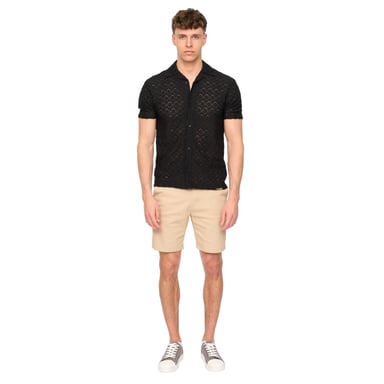 Duck and Cover Mens Everett Plain Chino Shorts (Stone)