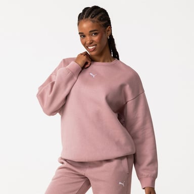 Puma Womens/Ladies Oversized Sweatshirt (Mauve)