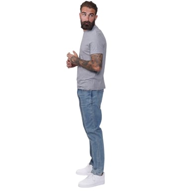 Firetrap Mens Rom Cotton Straight Jeans (Light Wash)