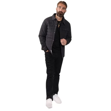 Firetrap Mens Rom Cotton Straight Jeans (Black Wash)