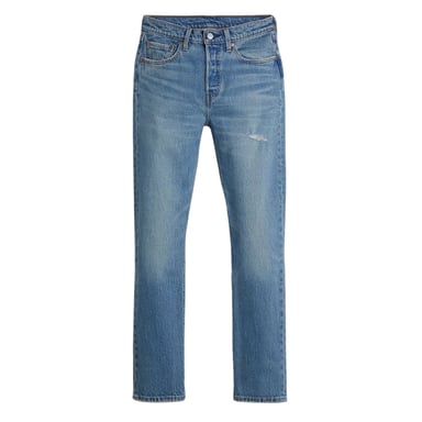 Levis Womens/Ladies 501 5 Pockets Straight Leg Jeans (Historical Blue)