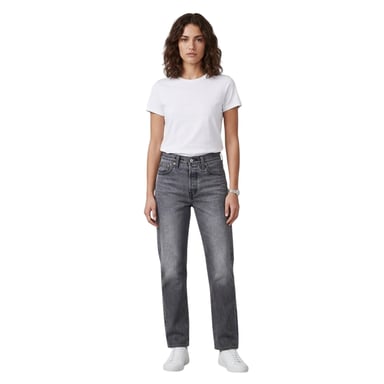 Levis Womens/Ladies 501 5 Pockets Straight Leg Jeans (Porcini Haze)