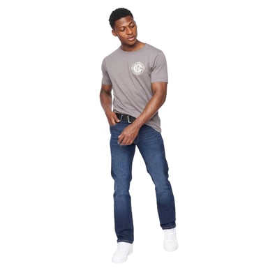 Crosshatch Mens Cadman Straight Jeans (Blue)