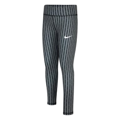 Nike Girls Stripe Leggings (Black)