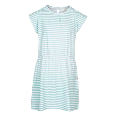 Trespass Girls Striped Short-Sleeved Dress (Green)