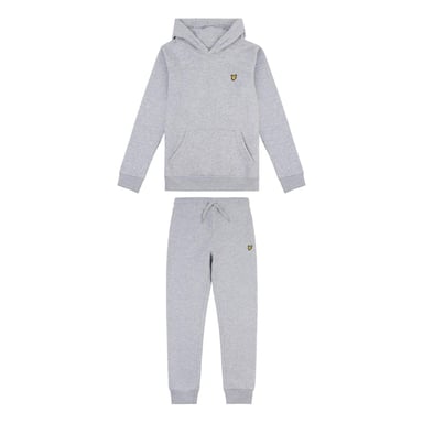 Lyle & Scott Childrens/Kids Logo Hoodie & Bottom Set Set (Grey Heather)