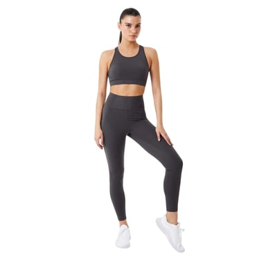 USA Pro Womens/Ladies Core High Rise Leggings (Charcoal)