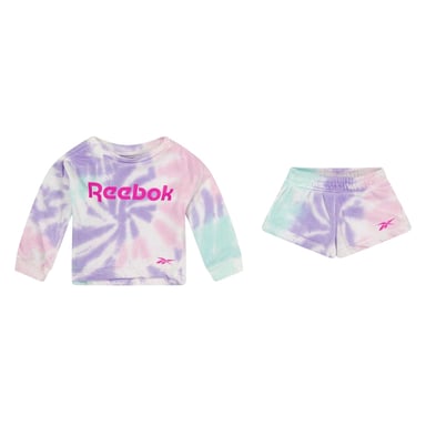 Reebok Baby Girls Swirl T-Shirt Set (Orchid Bloom)